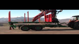 Rimorchio forestale  Zaccaria forestry trailer [upl. by Enomas]