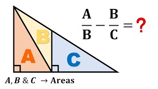 A nice RATIO result for areas A B and C maths math [upl. by Lavinia64]