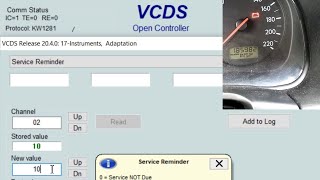 VCDS  Service INSP reset [upl. by Sebastien]