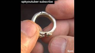 unique design silver ring making process spkyoutuber customjewelry jewelrymaker silver [upl. by Britt916]