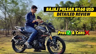 Bajaj Pulsar N 160 New Model 2024 Review  SR Motoworld [upl. by Oneal]