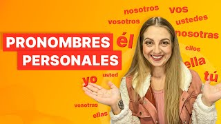 PRONOMES PESSOAIS EM ESPANHOL [upl. by Anadroj]