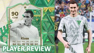 HAPPY NEW YEAR🥳 90 WINTER WILDCARD ICON Klose Player review  EA FC 24 [upl. by Eimiaj171]