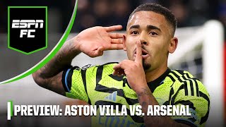 Why Arsenal will be a tougher test for Aston Villa than Manchester City  ESPN FC [upl. by Lamoureux]