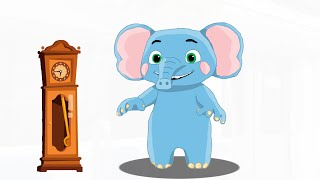 Hickory Dickory Dock with Elephant  CoComelon x Super Simple Songs [upl. by Repip871]