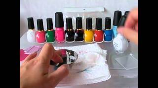 materiel stamping nail art sur chez delaney [upl. by Irot]