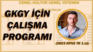 95 Puan Almamı Sağlayan GKGY Çalışma Programım Hazır KPSS Programı kpss2024 dgs ales [upl. by Alliuqa]