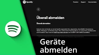 Spotify Geräte entfernen  Spotify alle Geräte abmelden ✅ Tutorial [upl. by Alludba933]