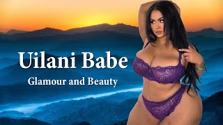 Uilani Babe Biography  Age Height Weight Lifestyle Net Worth  American Plus Size Curvy Model [upl. by Ennahoj]