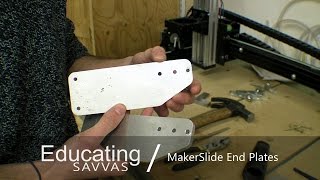 MakerSlide End Plates  CNC Cutting 8mm Aluminium [upl. by Learsiy]