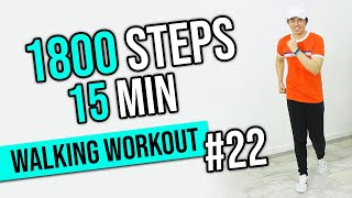 15 MIN POWER WALK • Walking Workout 22 • Keoni Tamayo [upl. by Berglund]