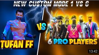 1 vs 6 custom  1vs 6 free fire custom  Tufan FF 1 vs 6  1 vs 6 Tufan ff 1 vs 6 best game play [upl. by Atiseret]