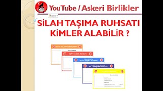 Silah Taşıma Ruhsatı Alma Şartları  Kimler Alabilir [upl. by Ennoira]