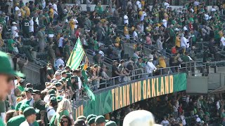 WATCH Sights and sounds from As last game in Oakland [upl. by Yeargain]