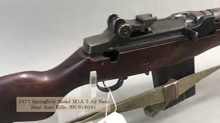 1077 Springfield Model M1A 762 Nato Rifle Old Rifle October 18 2024 [upl. by Nylatsyrc]