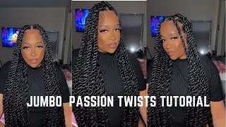 Jumbo Passion Twist TUTORIALBEGINNER FRIENDLYPRETTYMIZZC [upl. by Syah]