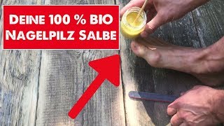 Nagelpilz Salbe 100 BIO Wie Du Dir eine Salbe gegen Nagelpilz selbst herstellen kannst [upl. by Stratton550]