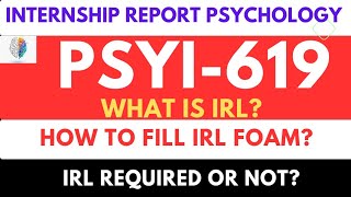 PSYI619  Internship ReportPsychology  very important Announcement regarding internship [upl. by Michaeu]