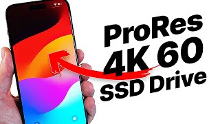 iPhone 15 Pro – How to record ProRes 4K 60 to external SSD [upl. by Noraa]