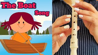 Easy Song for Recorder  The Boat Song recorder  With Note Sheet [upl. by Julius]