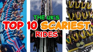 Top 10 SCARIEST rides in the UK  2022 [upl. by Enyaz]