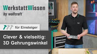 Clever amp vielseitig 3DGehrungswinkel  WerkstattWissen  wolfcraft [upl. by Itoyj142]