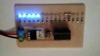 SMD LED Chaser PIC16F628A [upl. by Samaria]