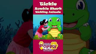 Tickle Zombie Shark Tickling Funny Animals littlepoppytales viral shorts youtubeshorts [upl. by Sol]