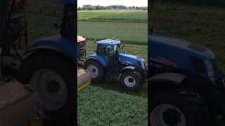 New Holland T7050  Dezeure 😎 tractor harvest agriculture farming FlyingPixelsPhotography [upl. by Nguyen463]