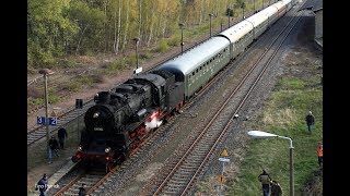 58 311 und 50 3610 am 13042019 mit Sonderzug in Roßwein [upl. by Natica]