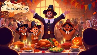 Thanksgiving History Song 🦃  Fun Kids Song About Thanksgiving [upl. by Nochur]