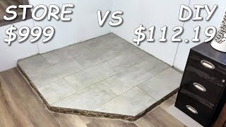 How to Build a Tile Hearth For a Wood Stove Fireplace Cheap and Easy [upl. by Einad]