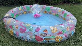 Review of Intex Inflatable Kid Pool [upl. by Fabrianna]