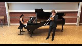 Joseph Jongen  Aria et Polonaise  Kris Garfitt  Trombone [upl. by Lattimer]