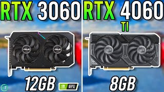 RTX 3060 12GB vs RTX 4060 Ti  Tested in 2024 [upl. by Hamlen]