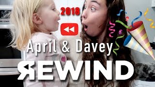 April and Davey YOUTUBE REWIND 2018 [upl. by Aicilef]