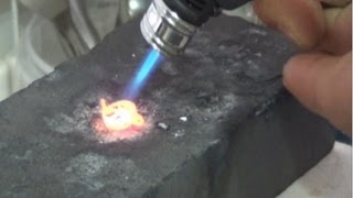 How to Melt Gold using Butane Lighter  Liz Kreate [upl. by Yrgoerg]