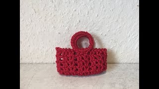 Tuto sac bonbonnière au crochet spécial gaucher [upl. by Mcclenaghan827]