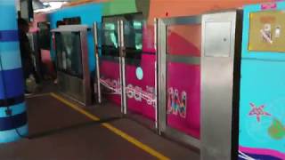 4K30 Ride on Sentosa Express Orange Monorail from Beach Station to Sentosa Vivocity Station [upl. by Niven]