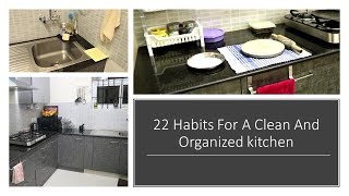 22 Great TipsHabits For Clean and Organized Kitchen [upl. by Akcinat234]