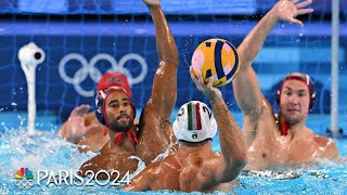 Italy opens Olympic campaign with physical water polo win over US  Paris Olympics  NBC Sports [upl. by Krute]