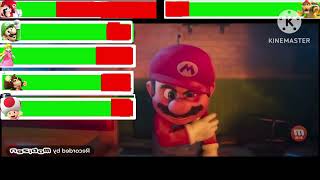 the super Mario Bros movie with healthbars [upl. by Annovahs]