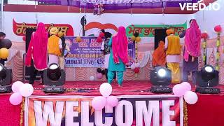 Bhangra group Guru nanak public sensec school jallowal khanoor [upl. by Crofton695]