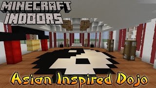 Minecraft Indoors Interior Design  Asian Inspired Dojo [upl. by Nonnaer]