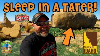 Overnight in Worlds Largest Tater  Full Tour Idaho AirBNB [upl. by Norvil879]