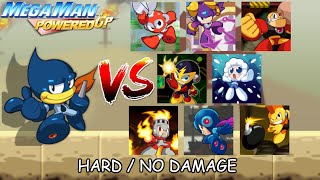 Mega Man Powered Up All Bosses as OILMAN HardNo Damage [upl. by Dnalyag]