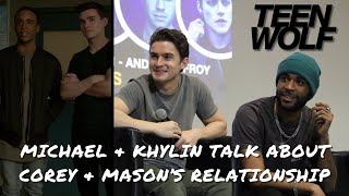 Khylin Rhambo amp Michael Johnston talk about Mason amp Coreys relationship in Teen Wolf [upl. by Malynda]