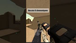 Hecate II Shenanigans phantomforces roblox shorts [upl. by Tichon]