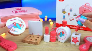 ASMR WOODEN Cosmetics UNBOXING 100 Sleep 💄 Makeup Set [upl. by Anaib]