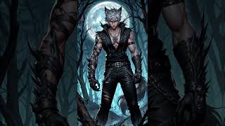 Anime Wolf Boy in a Fierce Werewolf Costume with Moonlit Forest Background ai viralvideo shorts [upl. by Suzette]